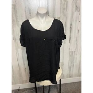 New look black blouse